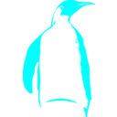 download Tux Seewhatleft clipart image with 180 hue color