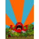 download Monster Screaming clipart image with 0 hue color