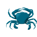 download Blue Crab clipart image with 0 hue color