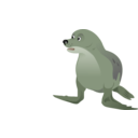 download Grey Seal clipart image with 45 hue color