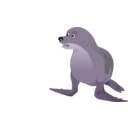 download Grey Seal clipart image with 225 hue color
