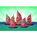 download Sails clipart image with 315 hue color