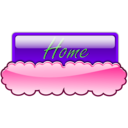 download Cloud Button 3 clipart image with 90 hue color