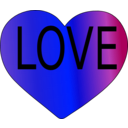 download Love Icon clipart image with 180 hue color