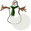 download Snowman Abstract clipart image with 0 hue color