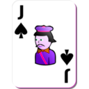 download White Deck Jack Of Spades clipart image with 270 hue color
