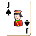 download White Deck Jack Of Spades clipart image with 0 hue color