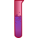 download Bubbling Test Tube clipart image with 180 hue color