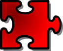 Red Jigsaw Piece 14