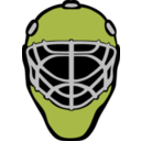 download Goalie Mask Simple clipart image with 315 hue color