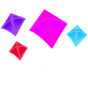 download Kites clipart image with 270 hue color