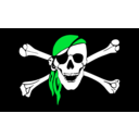 download Drapeau Pirate clipart image with 135 hue color