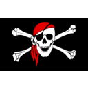 download Drapeau Pirate clipart image with 0 hue color