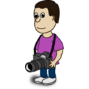 download Comic Characters Camera clipart image with 0 hue color