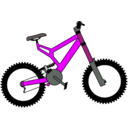 download Bike clipart image with 270 hue color