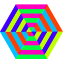 download Hexgon Triangle Stripes clipart image with 315 hue color