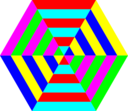 Hexgon Triangle Stripes