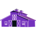 download Red Barn clipart image with 270 hue color