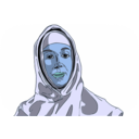download Young Nun clipart image with 180 hue color