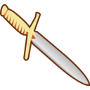 download Simple Pagan Knife Icon clipart image with 0 hue color