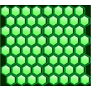download Honeycomb Cells clipart image with 90 hue color