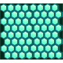download Honeycomb Cells clipart image with 135 hue color