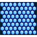 download Honeycomb Cells clipart image with 180 hue color