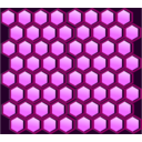 download Honeycomb Cells clipart image with 270 hue color