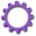 download Gearwheel clipart image with 225 hue color