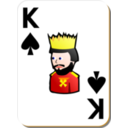 download White Deck King Of Spades clipart image with 0 hue color