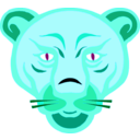 download Lion Face clipart image with 135 hue color