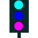download Traffic Light clipart image with 180 hue color