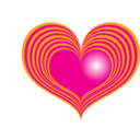 download Red Heart clipart image with 0 hue color