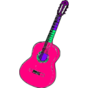 download Guitarra Colombia clipart image with 270 hue color