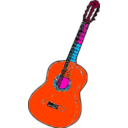 download Guitarra Colombia clipart image with 315 hue color