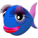 download Bluefish clipart image with 0 hue color