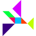 download Tangram1 clipart image with 315 hue color