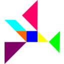 download Tangram1 clipart image with 0 hue color