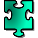 download Green Jigsaw Piece 15 clipart image with 45 hue color