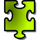 download Green Jigsaw Piece 15 clipart image with 315 hue color