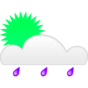 download Sun Rain clipart image with 90 hue color