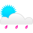 download Sun Rain clipart image with 135 hue color
