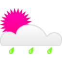 download Sun Rain clipart image with 270 hue color