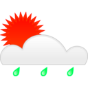 download Sun Rain clipart image with 315 hue color