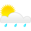 download Sun Rain clipart image with 0 hue color