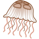 download Jellyfish clipart image with 180 hue color