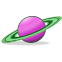 download Saturn Icon clipart image with 90 hue color