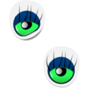download Monster Eye Sticker 2 clipart image with 90 hue color
