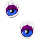 download Monster Eye Sticker 2 clipart image with 180 hue color