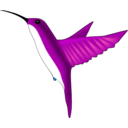 download Hummingbird clipart image with 180 hue color